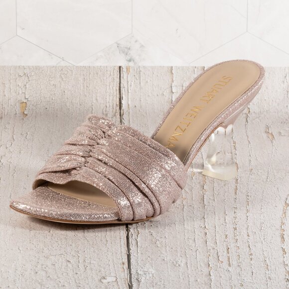 Stuart Weitzman Ruche 75 Slide Heels for Women Slip-on Style Comfortable Size 8B - Picture 7 of 16